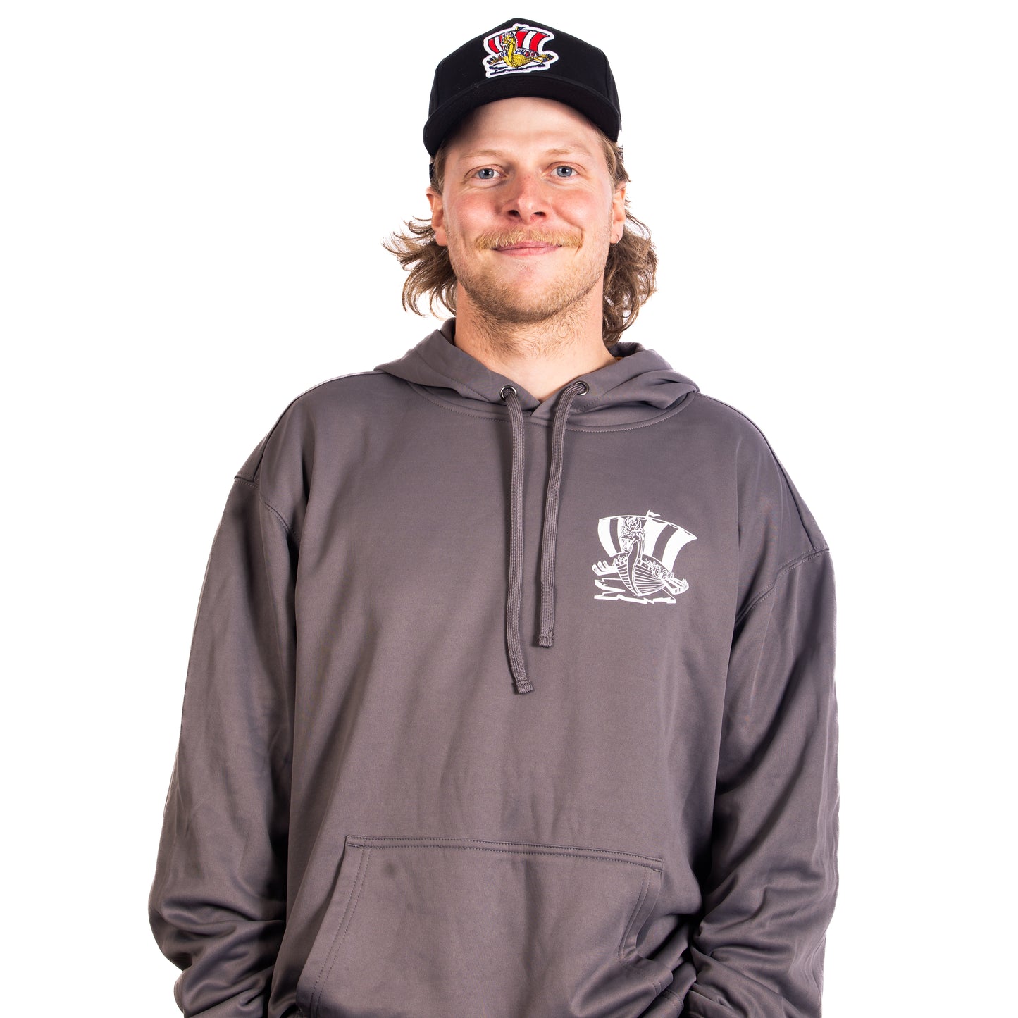 Chandail à capuchon charbon de bois