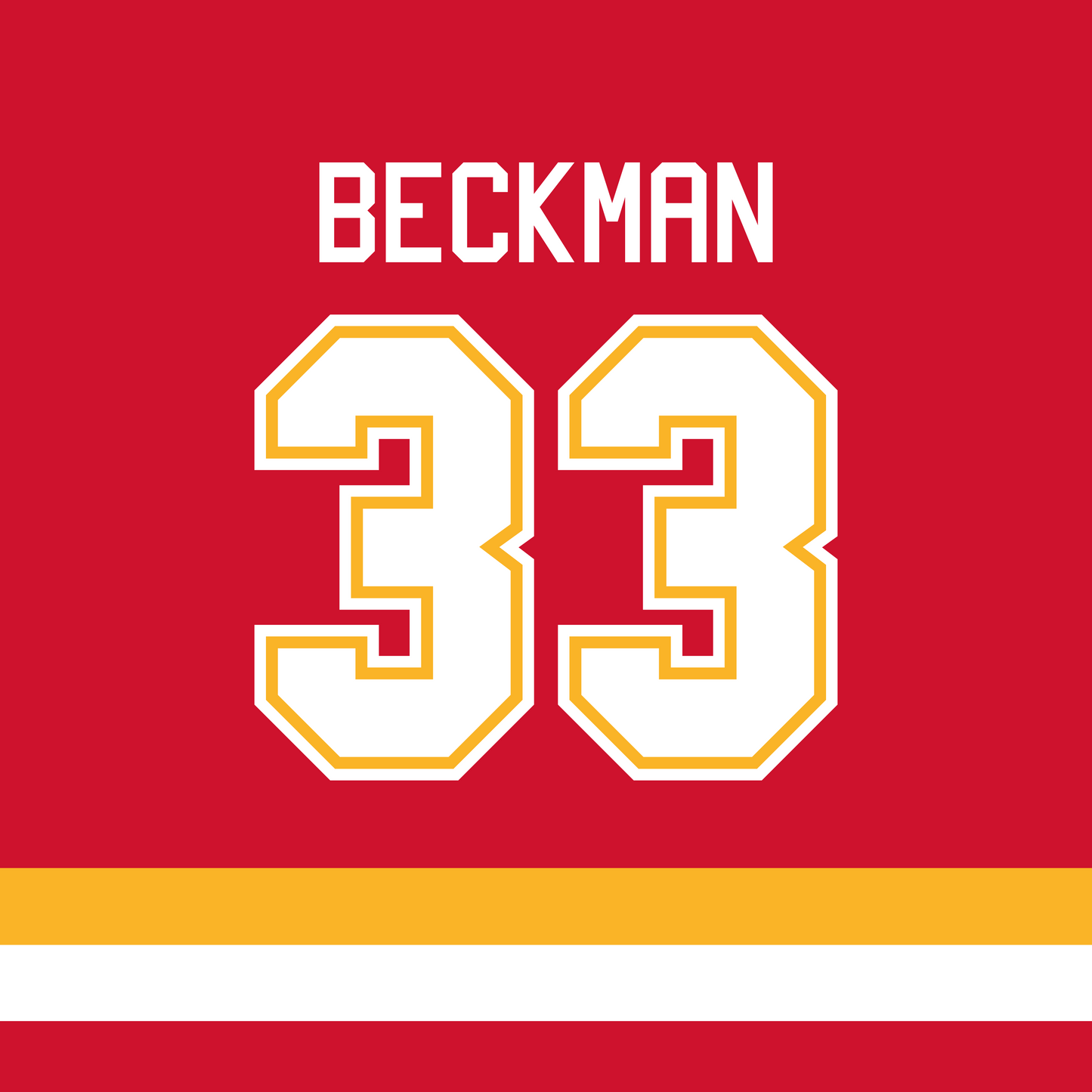 Chandail joueur #33 Beckman - adulte