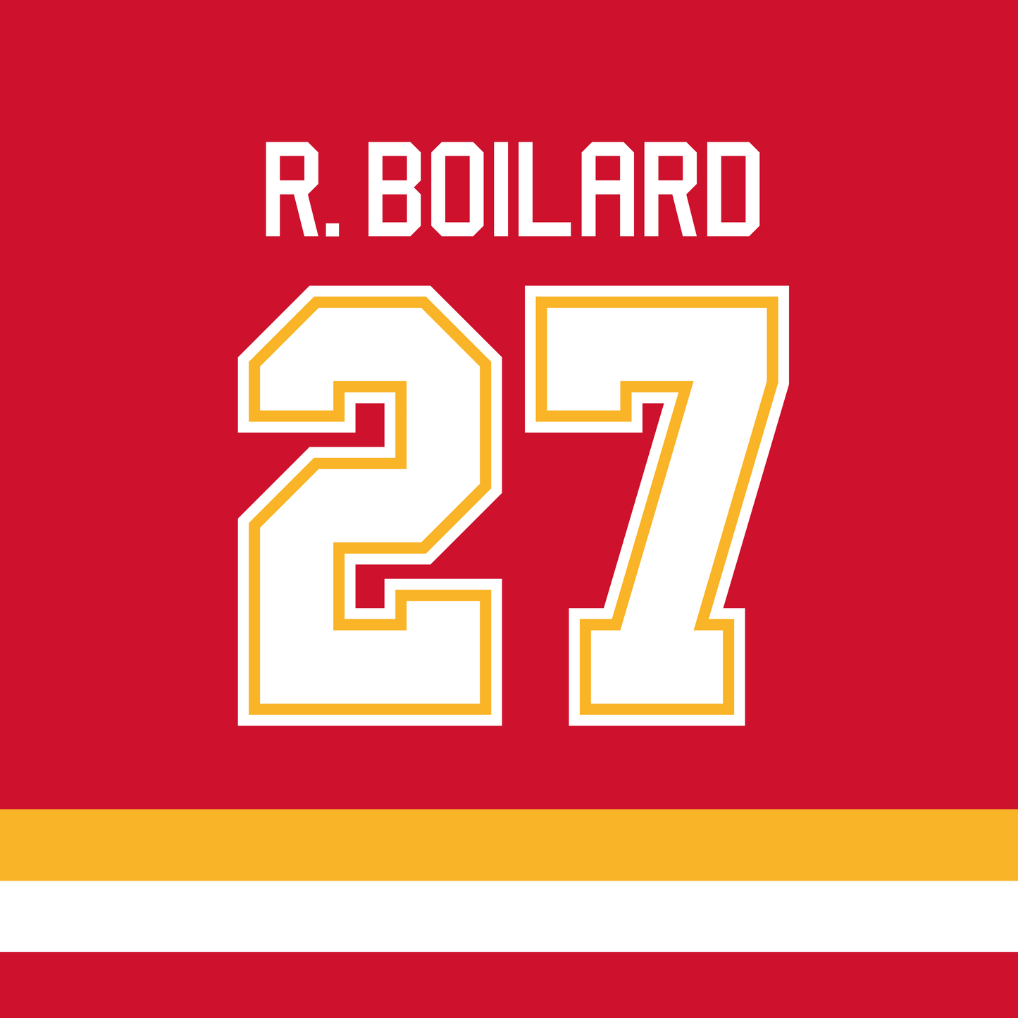 Chandail joueur #27 R. Boilard - adulte