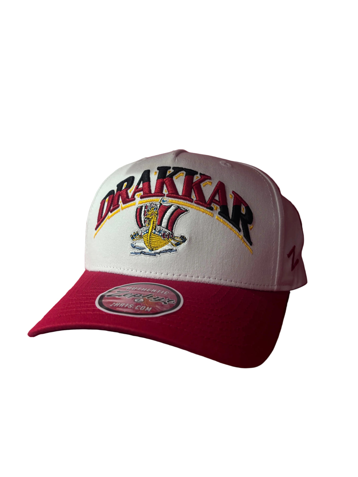 Casquette 2 tons blanche et rouge