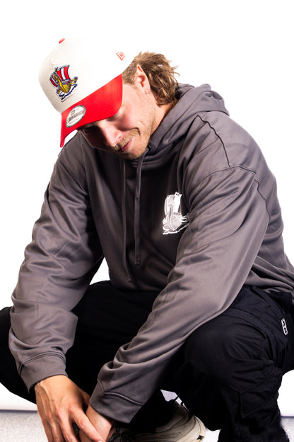 Chandail à capuchon charbon de bois