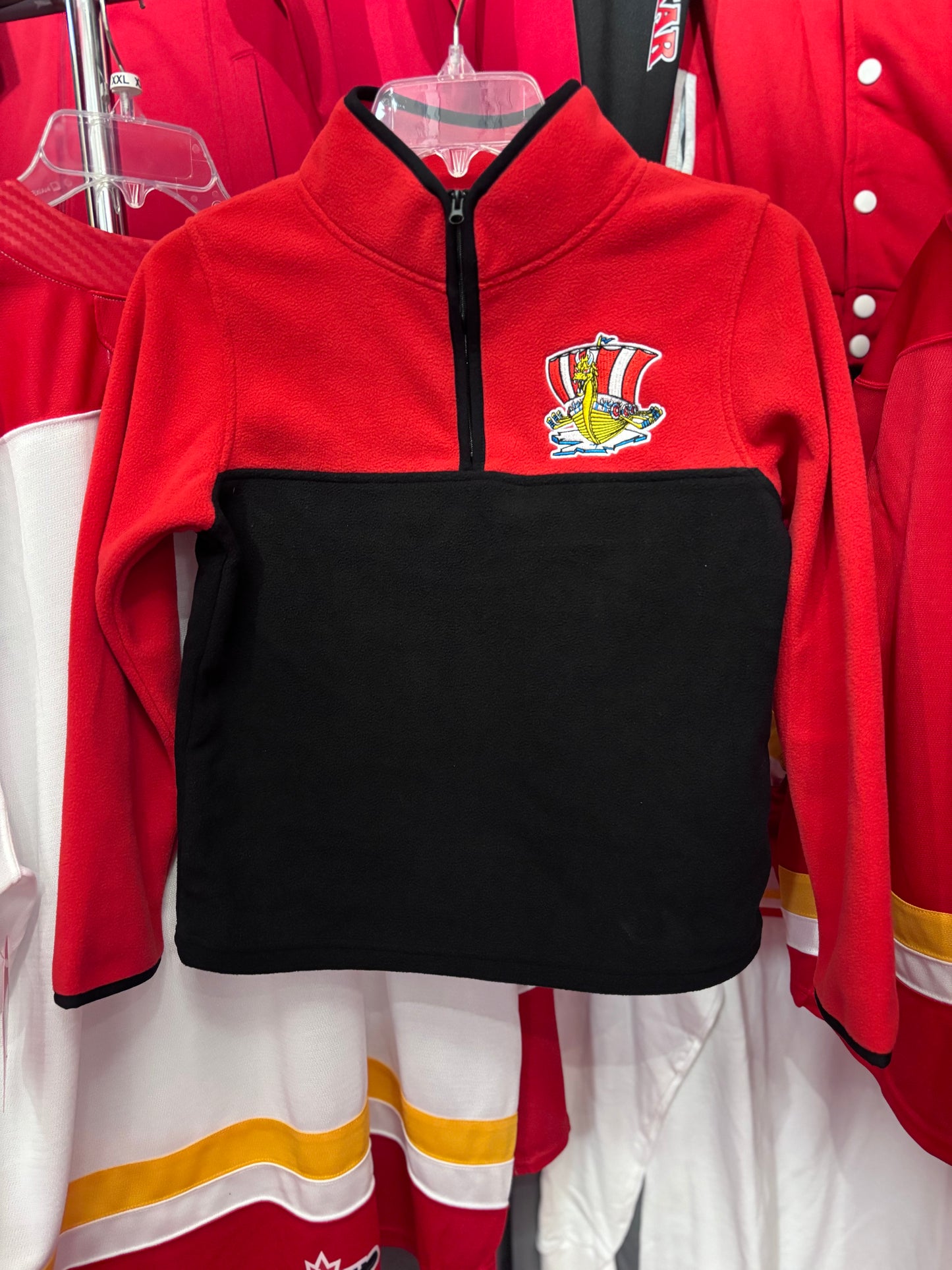 Polar rouge et noir enfant